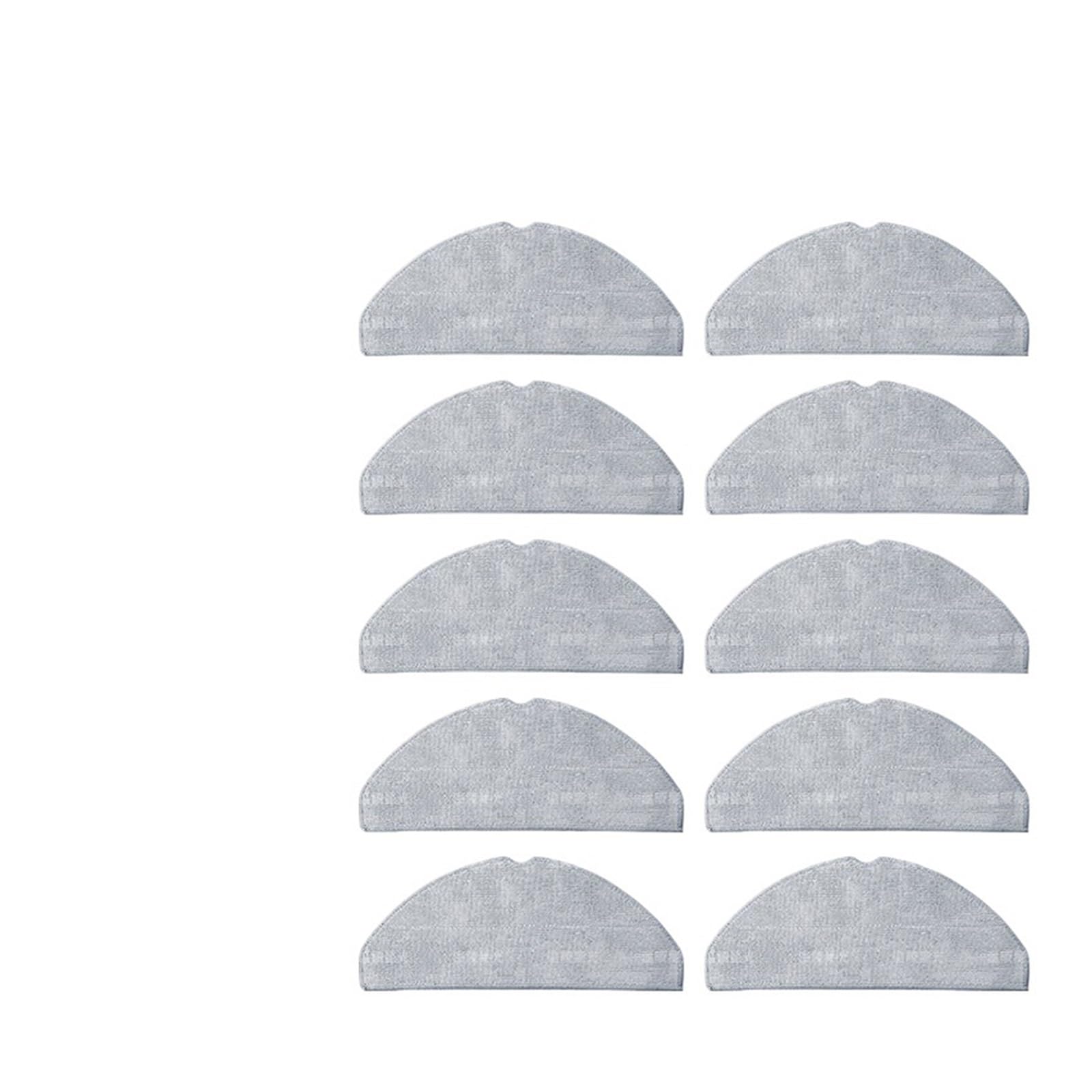 EEZII Washable Mop Cloth，Compatible For Xiaomi，S20/(D106)/E12/E10/B112/D106/E10C/3C Plus/3C Enhanced/C103 Robotic Vacuum Cleaner Accessories(10pcs)
