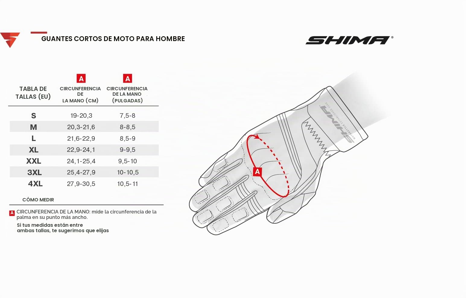 SHIMA AIR 2.0 Guantes Moto Hombre Cuero Homologados Corto Verano Motos Guante Ventilado Certificatos Con Protección Motorista Racing Protecciones Ventilación Verão (Masculino, Negro, M) | Transpirable