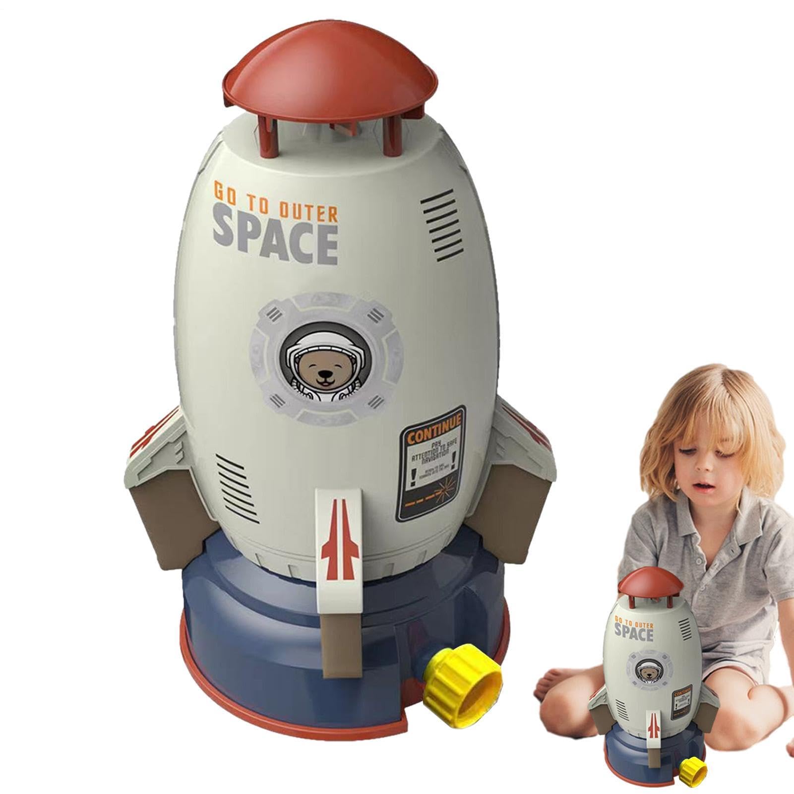 Wasser Rakete Garten,360° Rocket Wassersprinkler Kinder Outdoor,Rocket Wassersprinkler Für Den Außenbereich, Lässt Sich Am Gartenschlauch Befestigen, Lustiges Spritzspielzeug Für Den Hausgarten