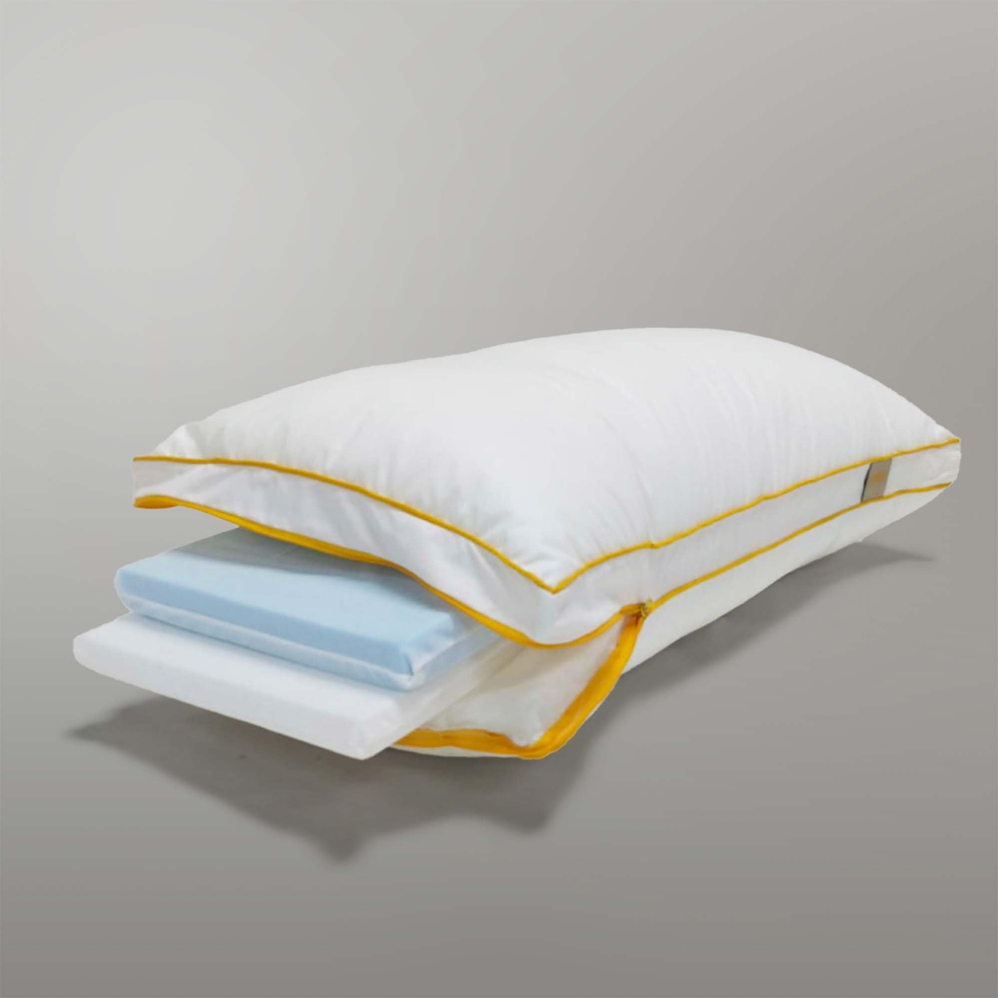 SleepyCat Hybrid Pillow with a Combination of Memory Foam and HD 30D Foam for Improved Comfort, 1-Piece (Standard Size, 26x16 inches, White) (B09XF5SRRD) Amazon Price History, Amazon Price Tracker