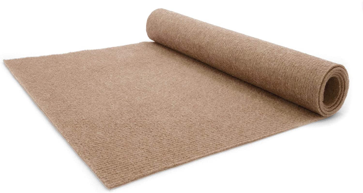 Madeinnature - Moquette d’extérieur - Imitation gazon synthétique en rouleau pas cher - Tapis de sol extérieur pour terrasse, balcon, … dimensions et couleurs au choix (3x2m Beige)