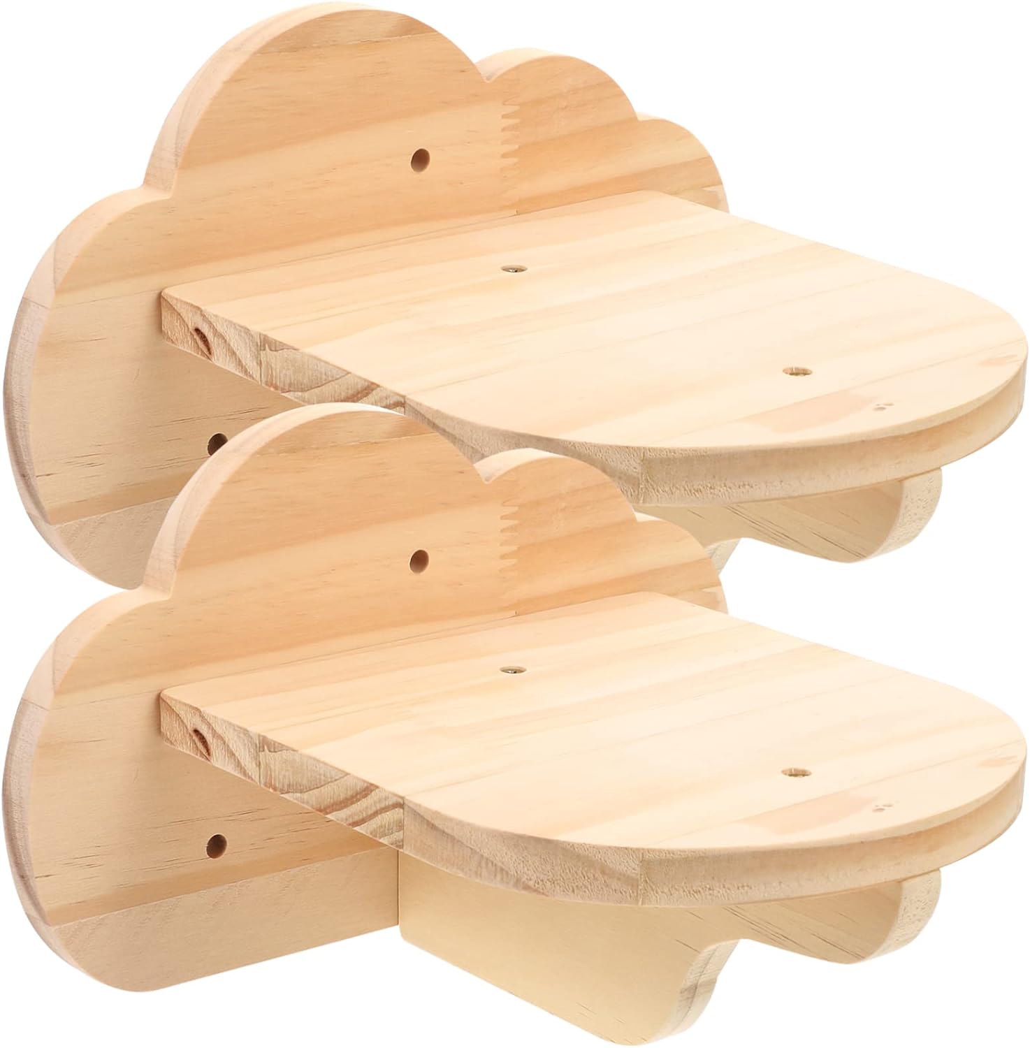 Yardwe 2pcs Wood Cat Wall Steps Cat Climbing Shelves for Indoor Wall-Mounted Furniture Rest Step Jumping Platform