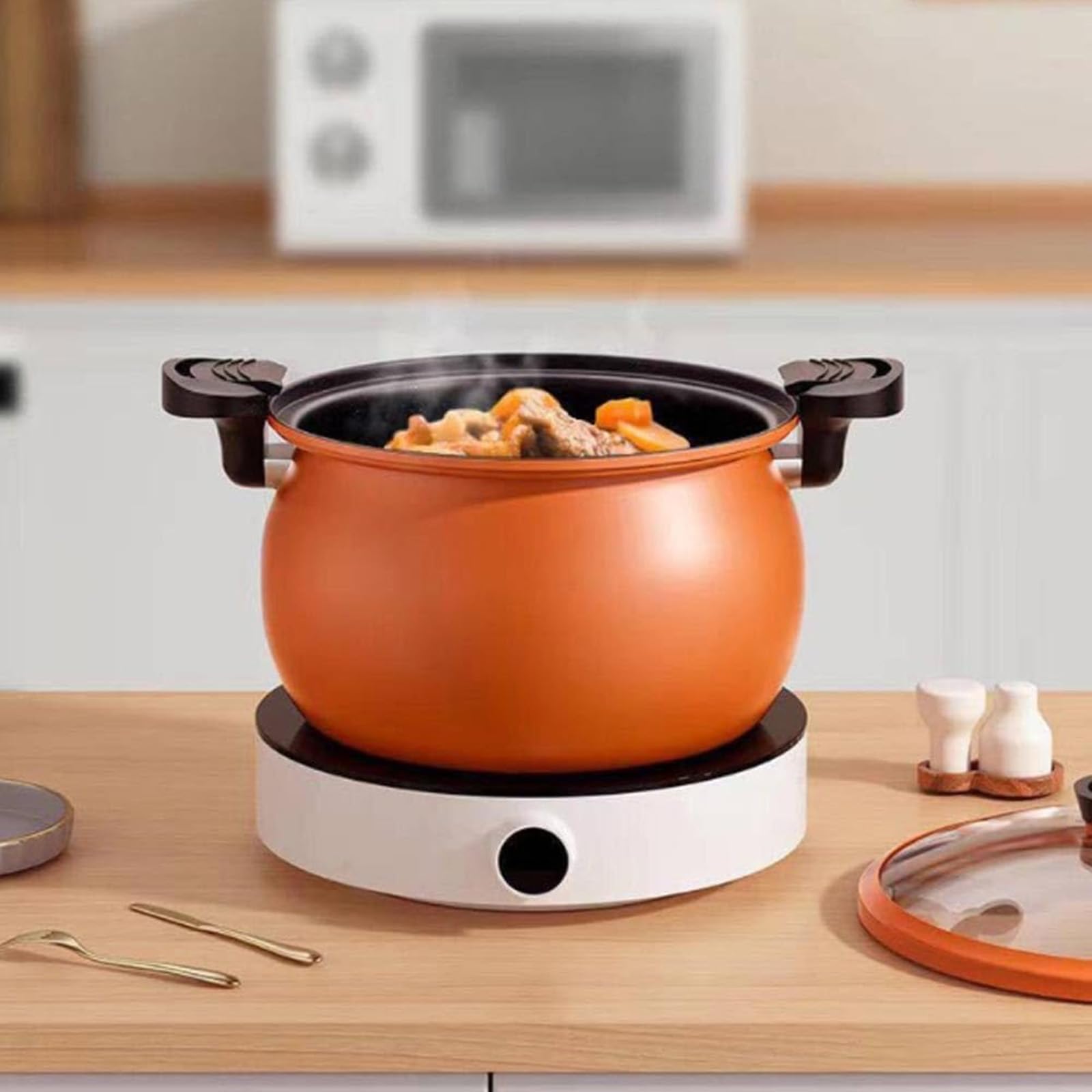 Large Capacity Micro-Pressure Cooker, 8L Electric Pressure Cooker, Multi-Functional, Fast Cooking, Perfect for Family Meals, Soups, Stews, And More (Green)