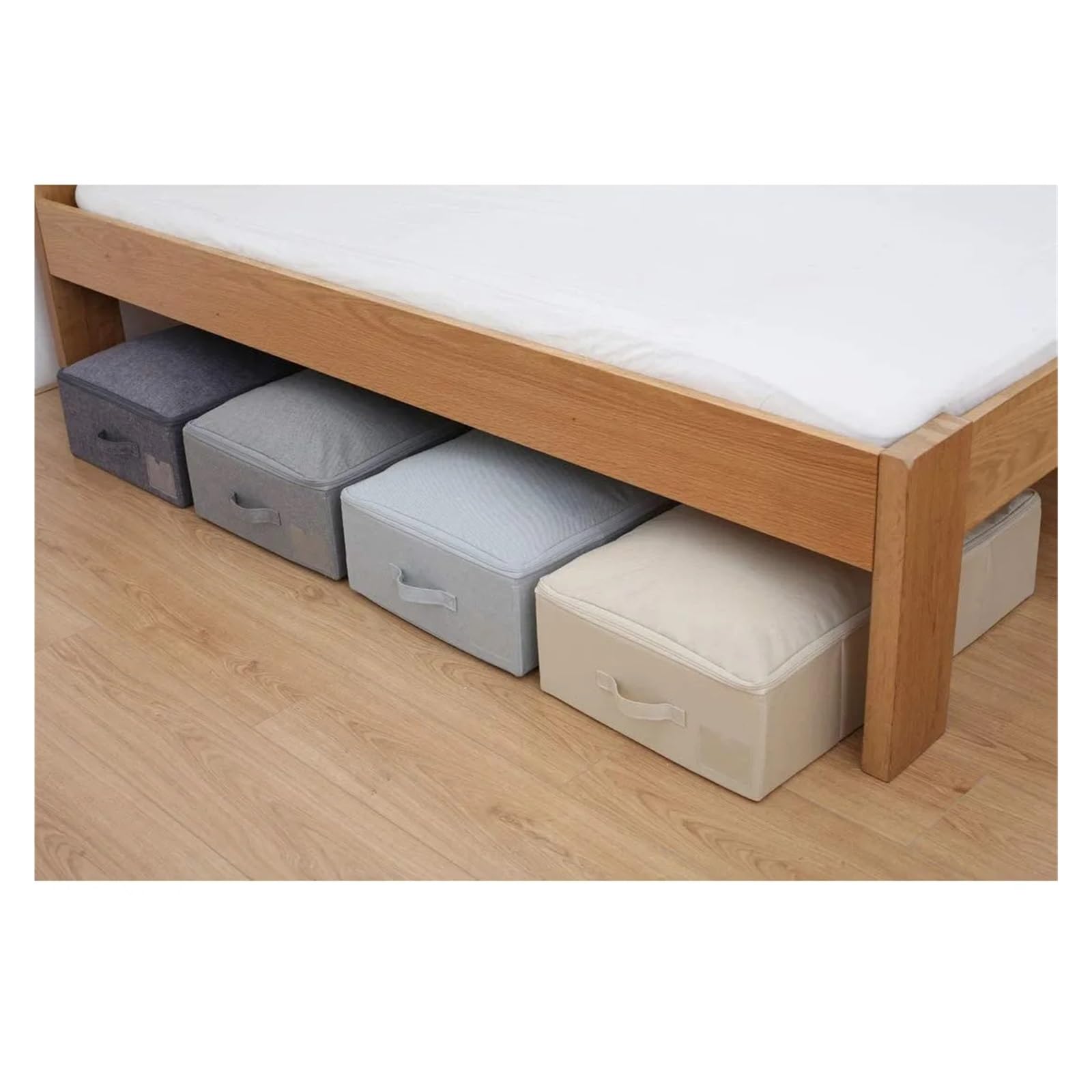 Faltbare Aufbewahrungstaschen Aufbewahrungsbehälter for unter das Bett, Schrank-Organizer mit 3 Griffen, stabiler, faltbarer Aufbewahrungsbehälter for Kleidung, Aufbewahrungstasche aus dickem Stoff fo