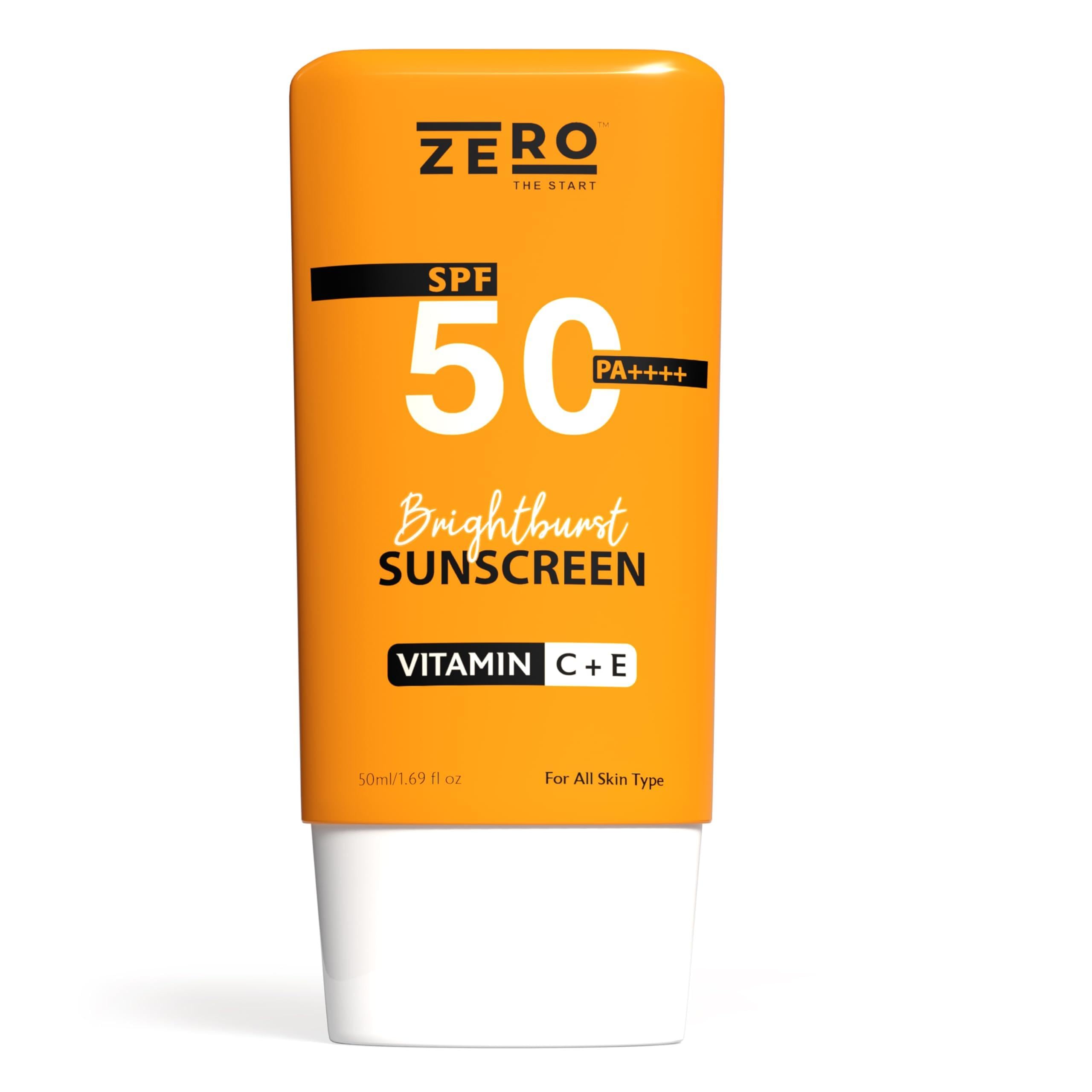 Fluid Sunscreen SPF 50 PA++++ with Vitamin C + E & Hyaluronic Acid | Lightweight, Non-Greasy & Hydrating | Daily Sun Defense| For All Skin Types 30ML