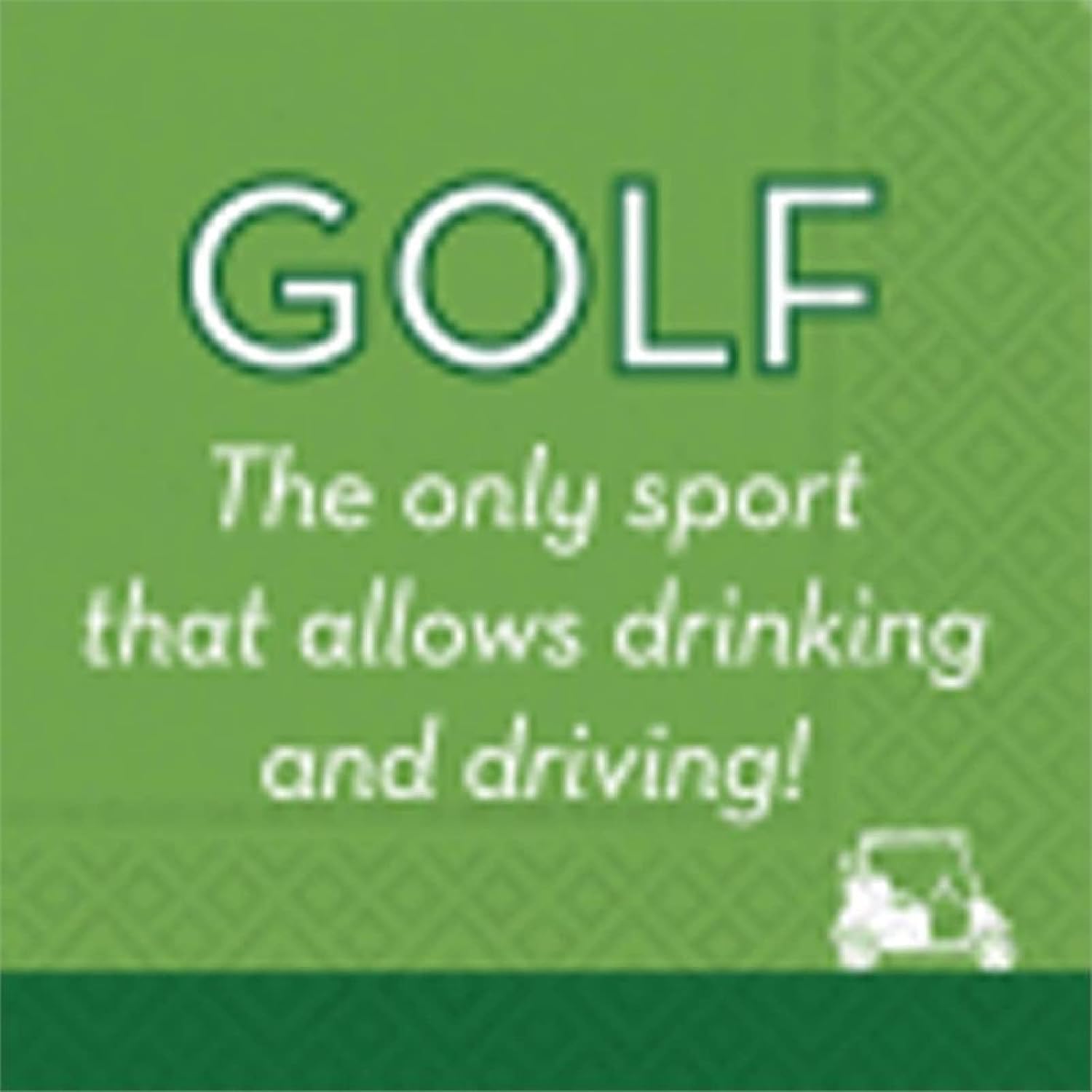 面白いゴルフテーマ 装飾カクテルナプキン 40枚