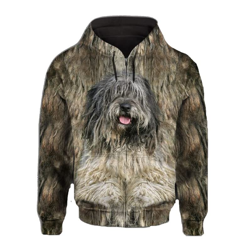 Sweatshirt à capuche homme zippé gris XXXXXL pull-over manches longues imprimé