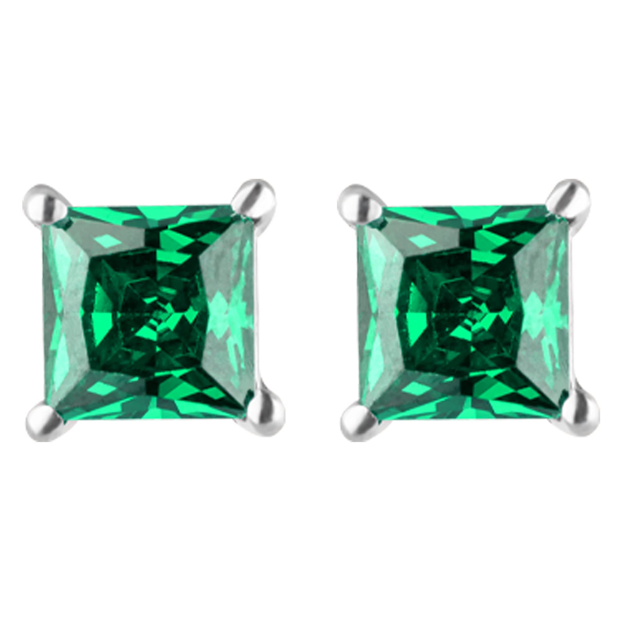 GIVA 925 Silver Emerald Green Square Stud Earrings | Gifts for Girlfriend, Gifts for Women and Girls | With Certificate of Authenticity and 925 Stamp | 6 Month Warranty* (B0B8DWYG61) Amazon Price History, Amazon Price Tracker
