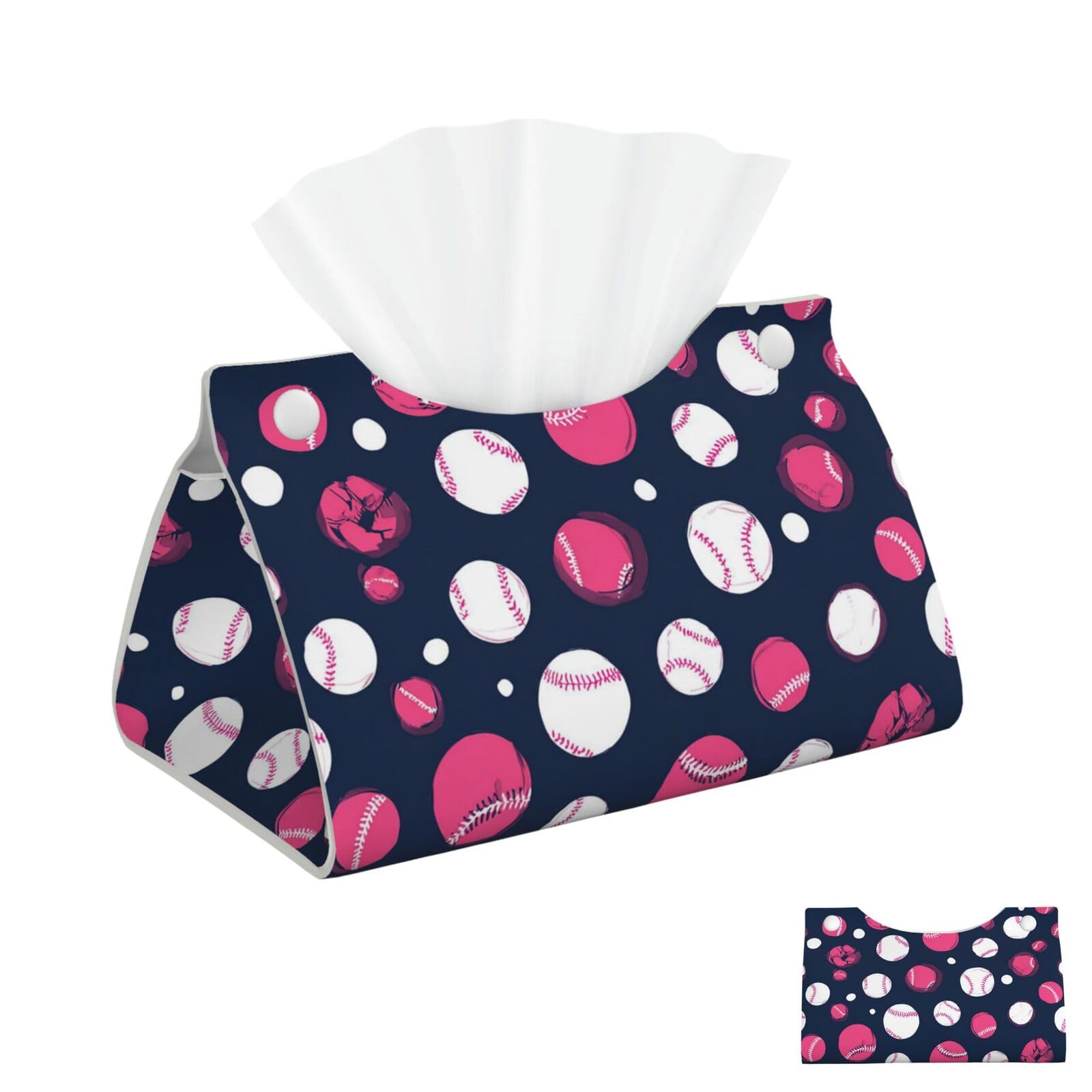 Softball Tissue Box Cover Square Cube Boxes