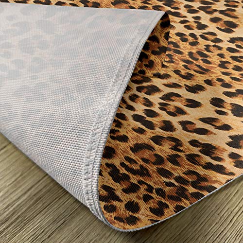 Lunarable SER_14069 Animal Print Place Mats Set Of 4, Wild Animal Leopard Skin Pattern Wildlife Nature Inspired Modern Illustration thumb #4