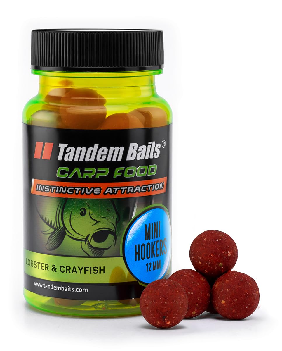 Tandem Baits Carp Food Perfecction Mini Hookes Lobster & Crayfish | Carp Fishing Hookbaits | Carp Fishing Bait | Carp Bait | Carp Fishing Accessories for Monster Fish 12mm 50g