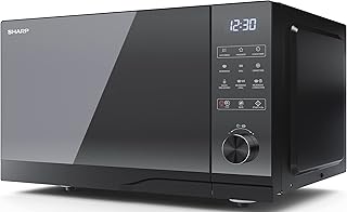 SHARP YC-GC52BU-B 25 Litre 900W Digital Combination Microwave Oven with 1200W Grill, 11 power levels, ECO Mode, defrost function, LED cavity light - Black