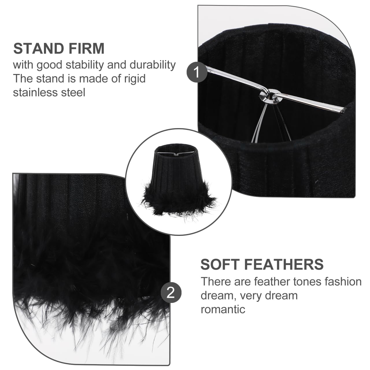 Gadpiparty Elegant Fabric Lampshade, Versatile Light Cover for Bedroom & Living Room, Easy Fit Eye Protection Shade - Image 2