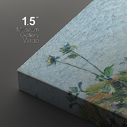 wall26 Canvas Print Wall Art Set Watercolor Pastel Flower Field Coastal Landscape Nature Wilderness Illustrations Modern Art Decorative Floral Botanical Minimal Calm/Relax for Bedroom - 16"x24" x 3 - Image 5