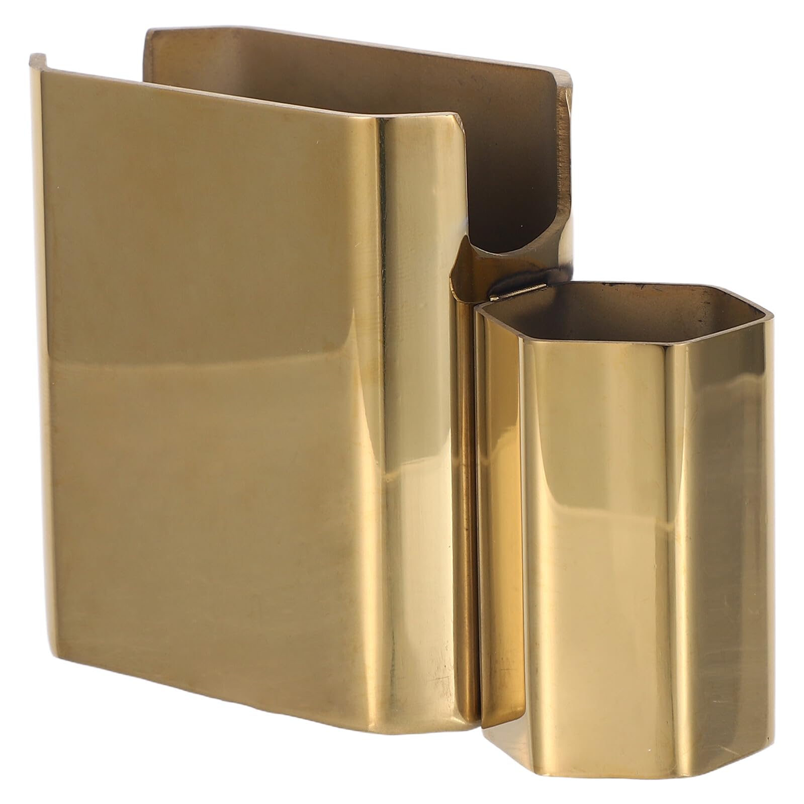 Servilletero de Mesa de Acero Inoxidable con Palillero, Dorado