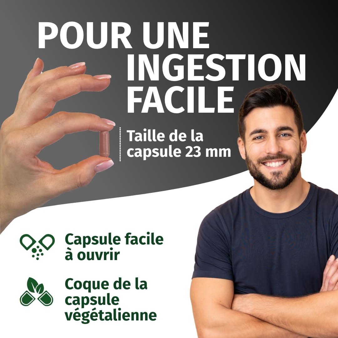 Green Naturals® Shilajit Himalaya Original – Extrait concentré 10:1 – 1300 mg par jour – 50% d’acide fulvique & 12% d’acide humique – 3 mois (180 gélules)