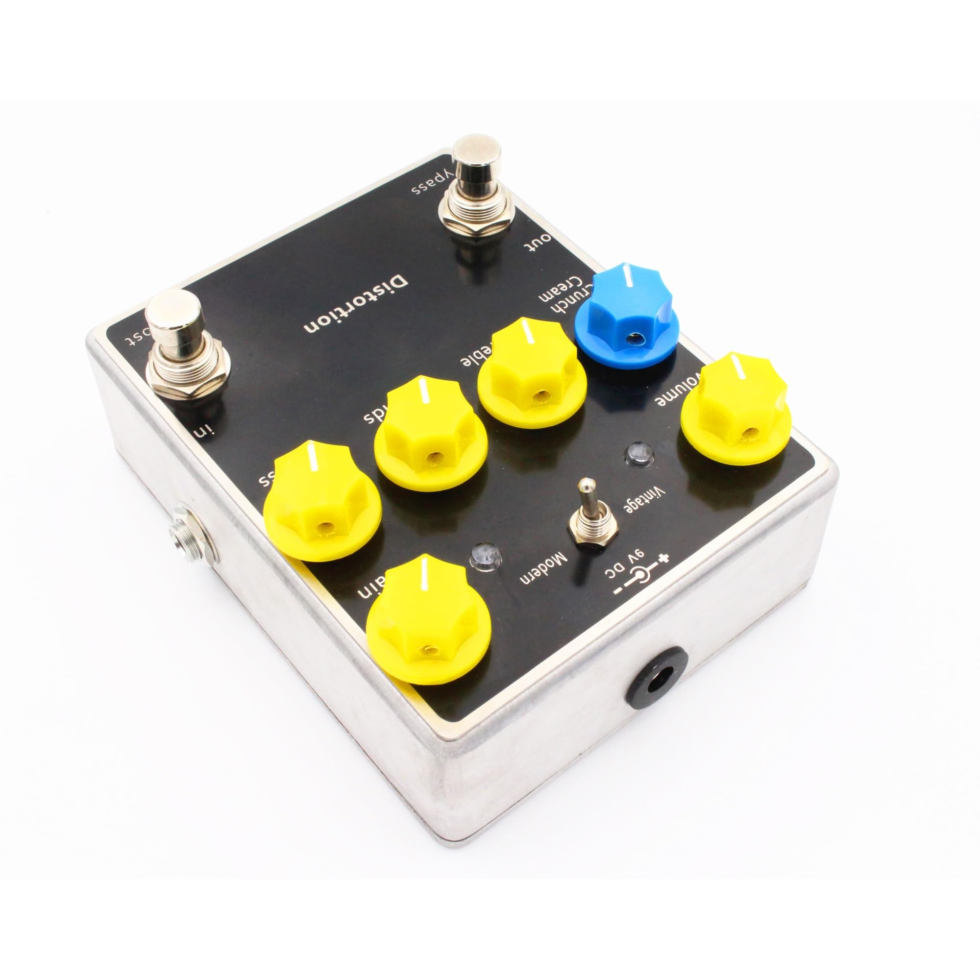 modulacyjny pedał gitarowy Pedał Efektów Gitarowych Typu Distortion Z Kondensatorami Rezystory Trójpasmowy EQ Mini Efekty Akcesoria Gitarowe