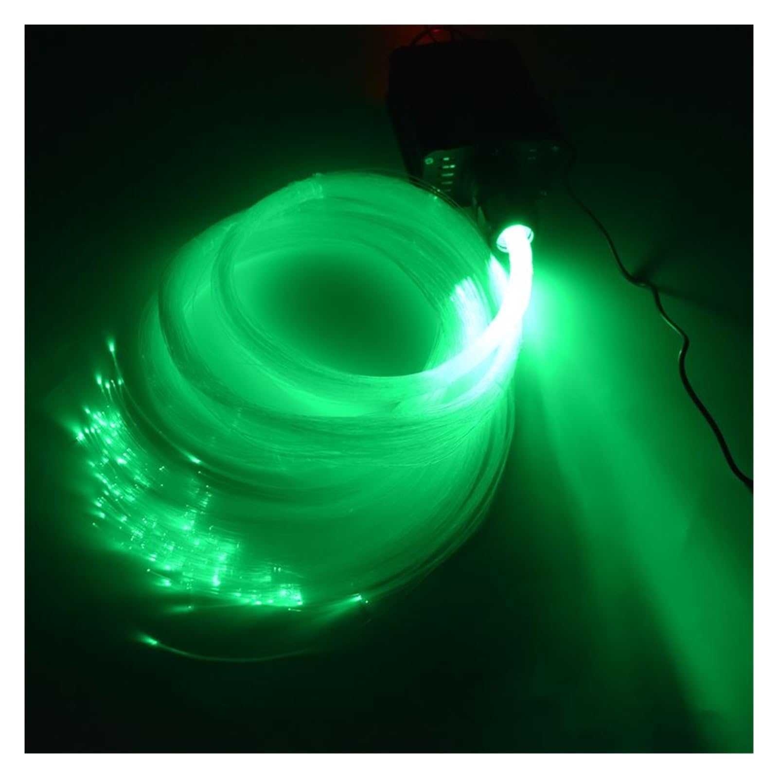 Oświetlenie wnętrza samochodu LED, Światłowodowe światło Bluetooth inteligentna kontrola aplikacji, 16W RGB światło silnika kabel światłowodowy PMMA do oświetlenia sufitowego z efektem gwiaździstym Św