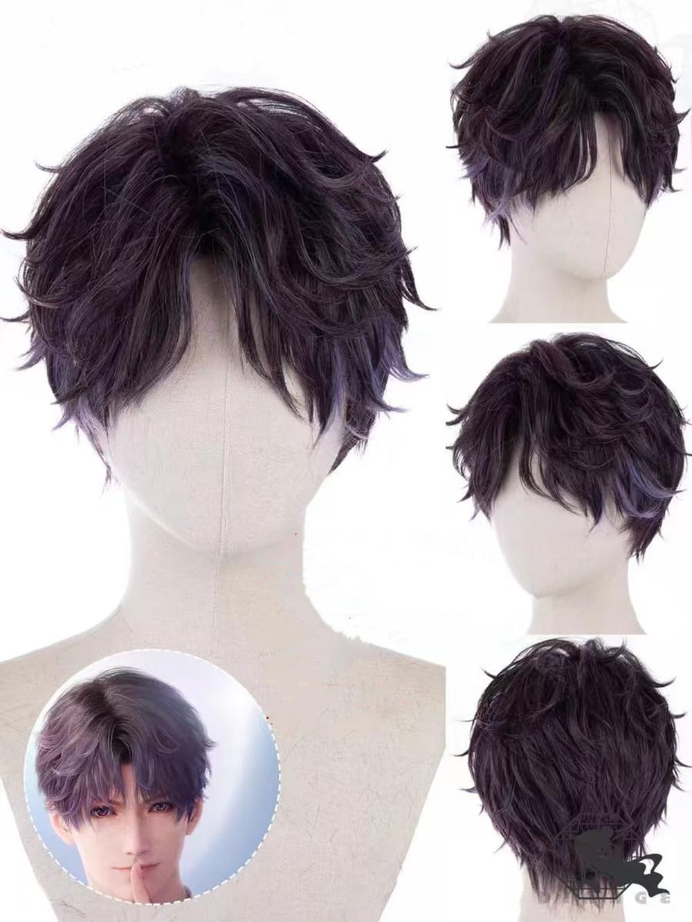 恋と深空 ホムラ ウィッグ コスプレ Amazon.co.jp: 恋と深空 ウィッグ ホムラ セイヤ レイ 耐熱ウィッグ