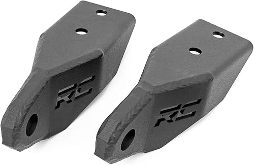 Rough Country Soportes de grillete de gancho de remolque para Toyota Tundra 2007-2021 - RS145 Negro