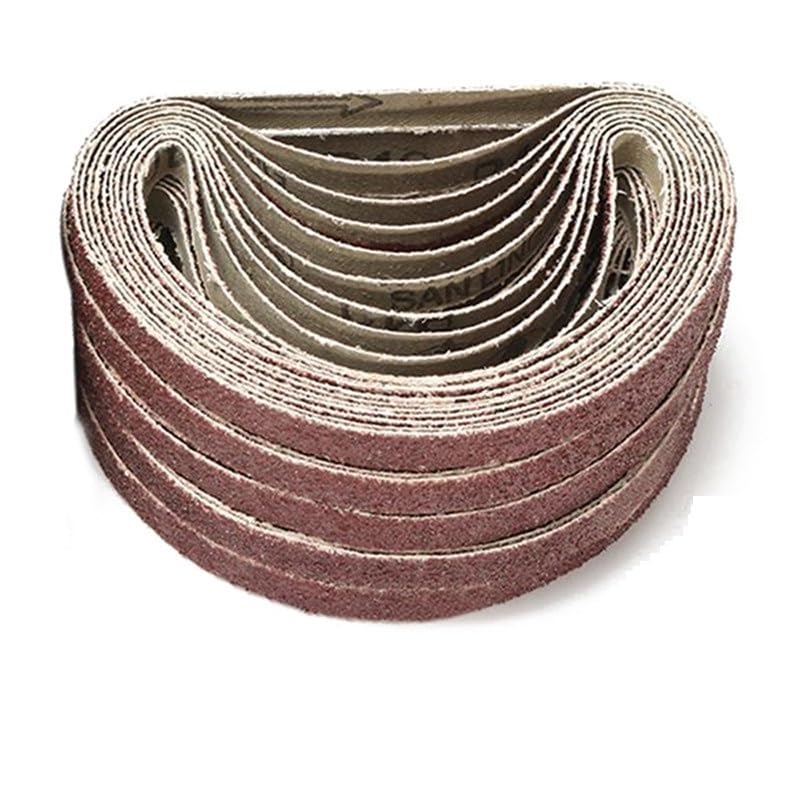 Papier ścierny taśmowy, pas ścierny, 50 szt./zestaw 13 * 457MM paski ścierne 40-800 gradacja papier ścierny taśma ścierna do szlifierki drewno metal szlifowanie polerowanie(320)