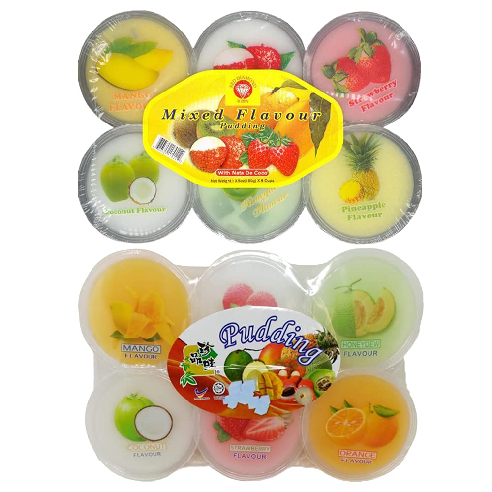 Buy Pudding cups Fruit || Red Diamond: Pudding with nata de coco