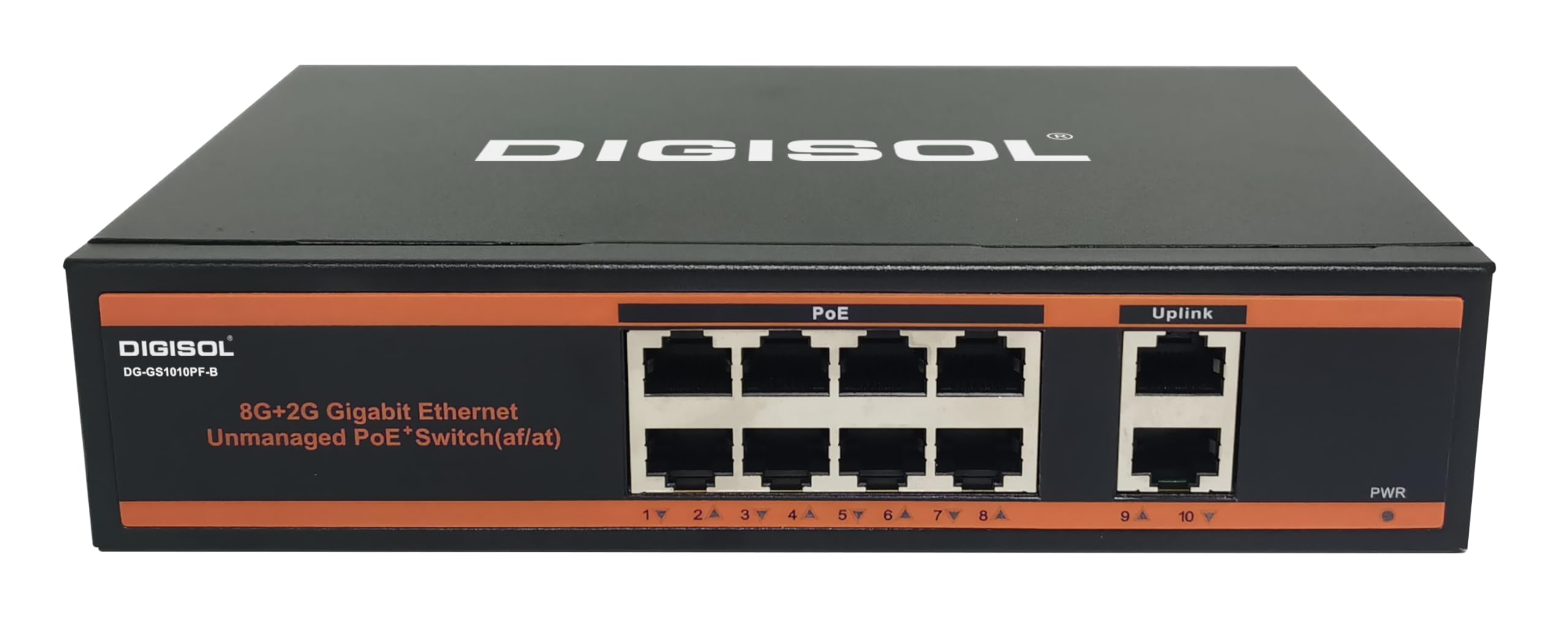 DIGISOL 8 Port PoE Gigabit Unmanaged Switch with 2 Uplink Ports DG-GS1010PF-B-picture-26