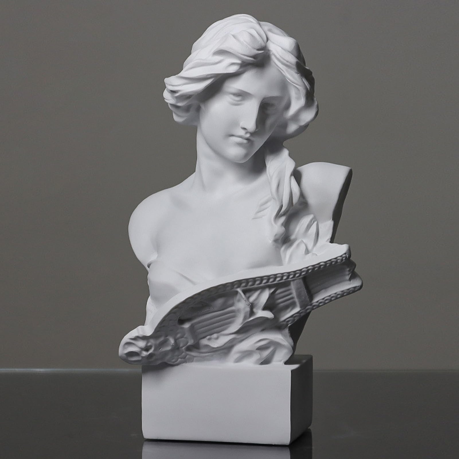 Grecka statua bogini Vintage klasyczna ręcznie wykonana żywica grecka rzeźba do salonu w pokoju sztuki dekoracje domowe biuro Syntetyczna żywica 11.7x6,8x4,9in