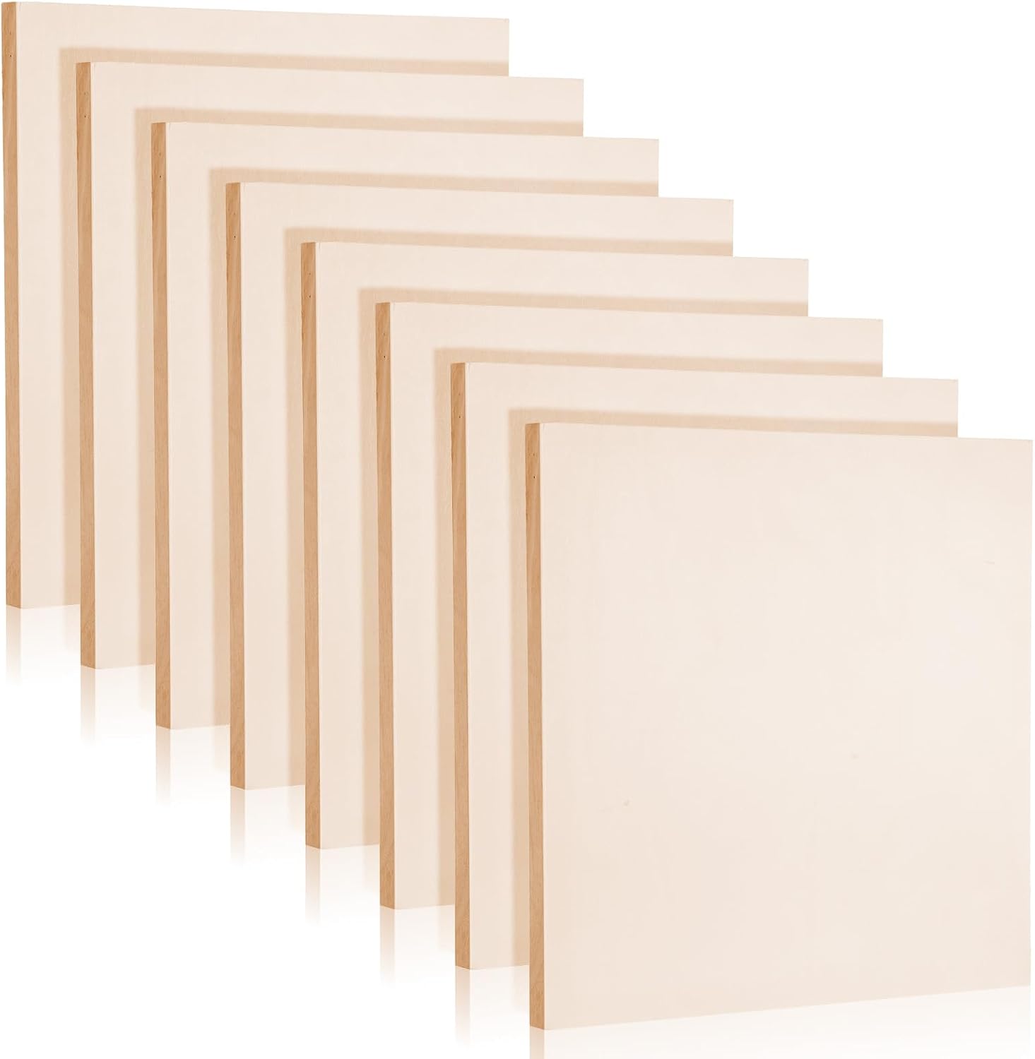 8 Pack Wood Boards for Crafts 12x12 Inch, Wood Panel Boards