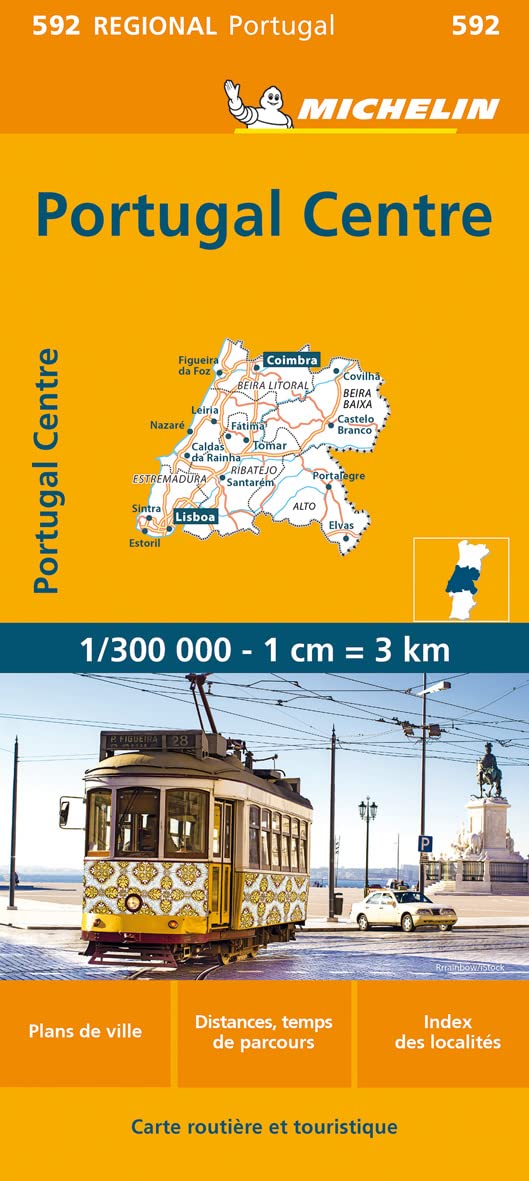 Portugal Central (592): Wegenkaart Schaal 1 : 300.000 (Michelin régional, 592)