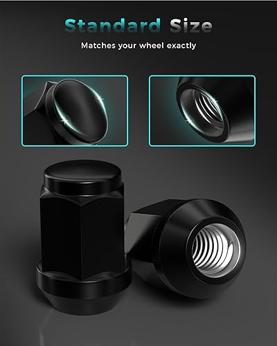 Miniatura 4 de ZOFFI Tuercas de llanta M12x1.5  Repuesto para Ford Fusion 2006-2019, Ford Focus 2000-2019, rueda de repuesto Ford Escape 2001-2019  20 piezas de