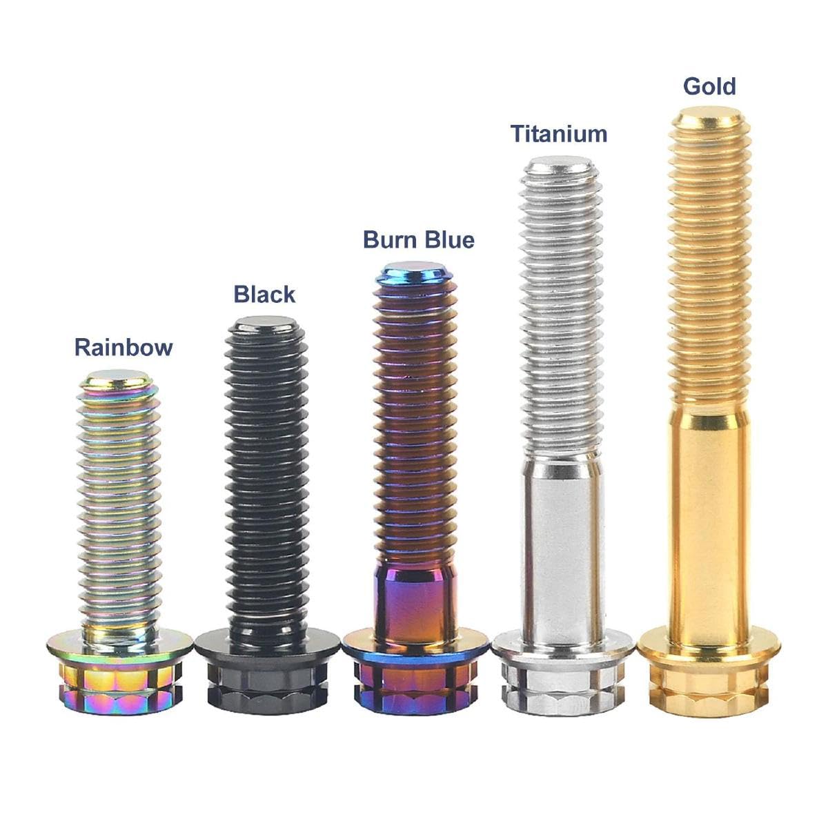 dadi e bulloni assortiti， 3 pezzi di titanio M10X20/25/30/35/40/45/50/55/60/65/70mm Torx passo 1,25/1,5 mm for auto e moto(Titanium,M10X25mmxP1.5mm)