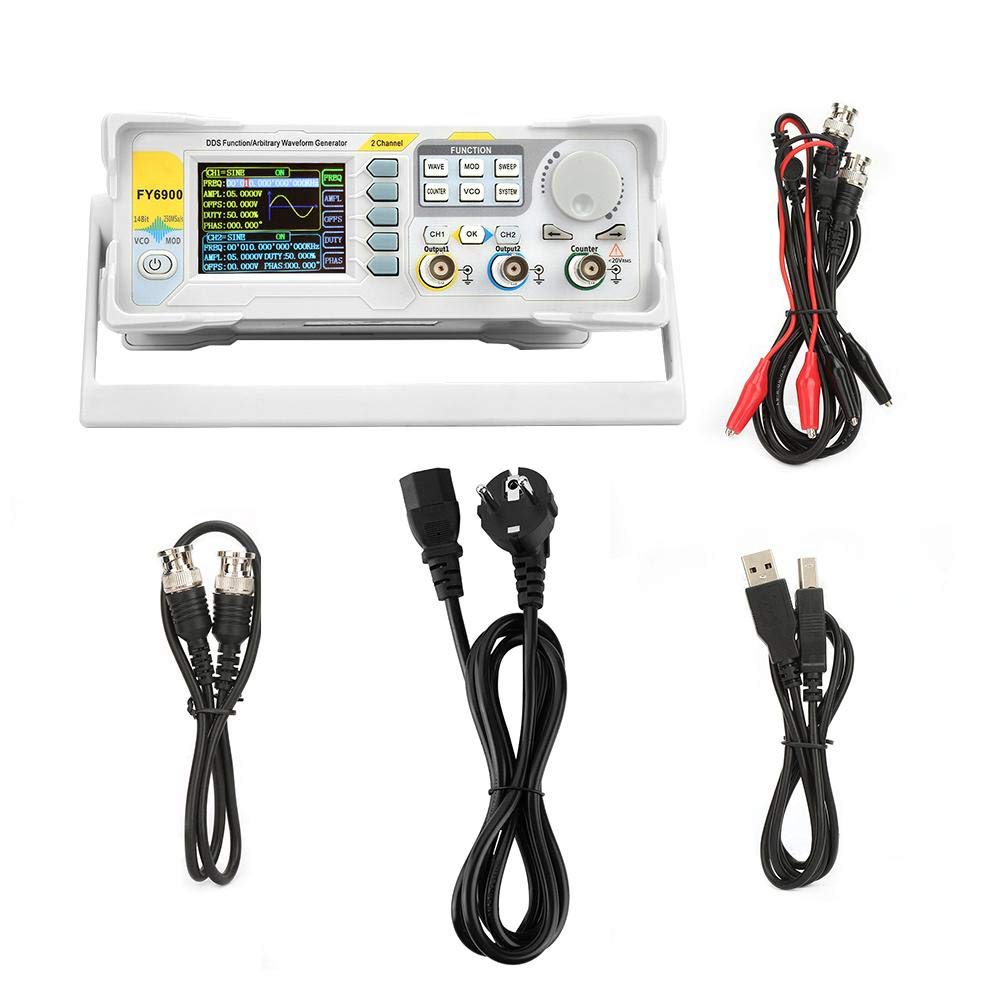 Generatore di segnali FY6900-60M 60 MHz 2,4" TFT DDS multifunzione contatore frequenza modulazione AM/PM/ASK/FSK/PSK