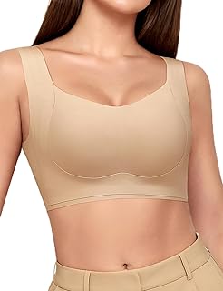 Sponsored Ad - Womens Wireless Bras Supportive Push Up Bra Comfortable No Underwire Minimizer Bra Full Coverage Seamless T...