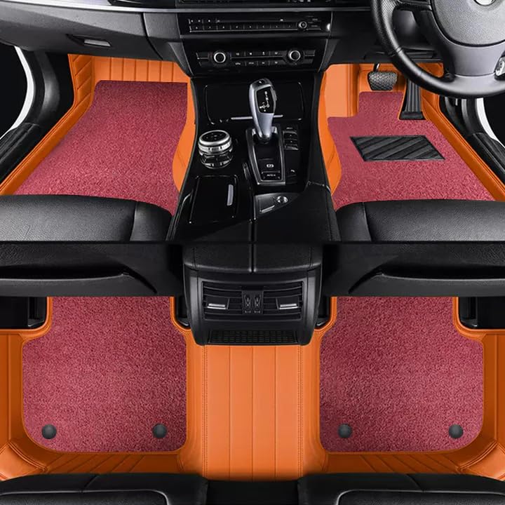 Image of MINANSH 9D Car Floor Mats Compatible with Baleno, Tan