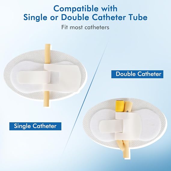 40 PCS Catheter Stabilization Devices, Catheter Urinary Leg Bag Legband Holder Legband Holder Sticker, Leg Band Urinary Stabilizer Adhesive Sticker Patch Accessories Foley Catheter Leg Anchor Bandages