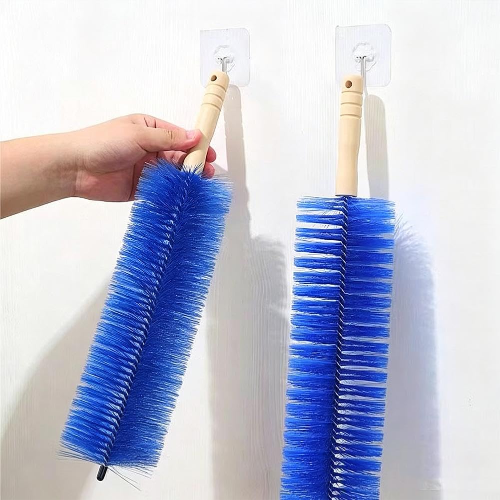 Cepillo de limpieza de ventilador, plumero de cabeza de microfibra flexible para telarañas y polvo, limpiador reutilizable para ventiladores de techo, rejillas de ventilación, persianas, cortinas y
