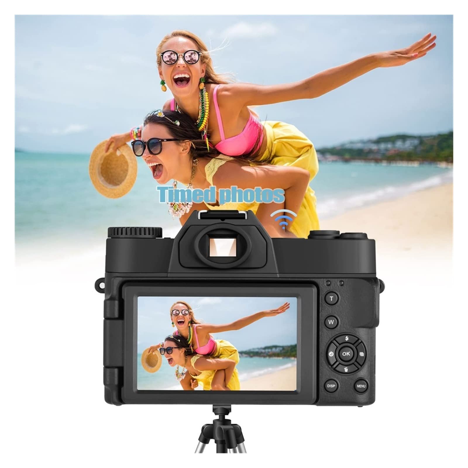 Amazon | デジタルカメラ 48MP デジタルカメラ写真撮影用回転画面 4