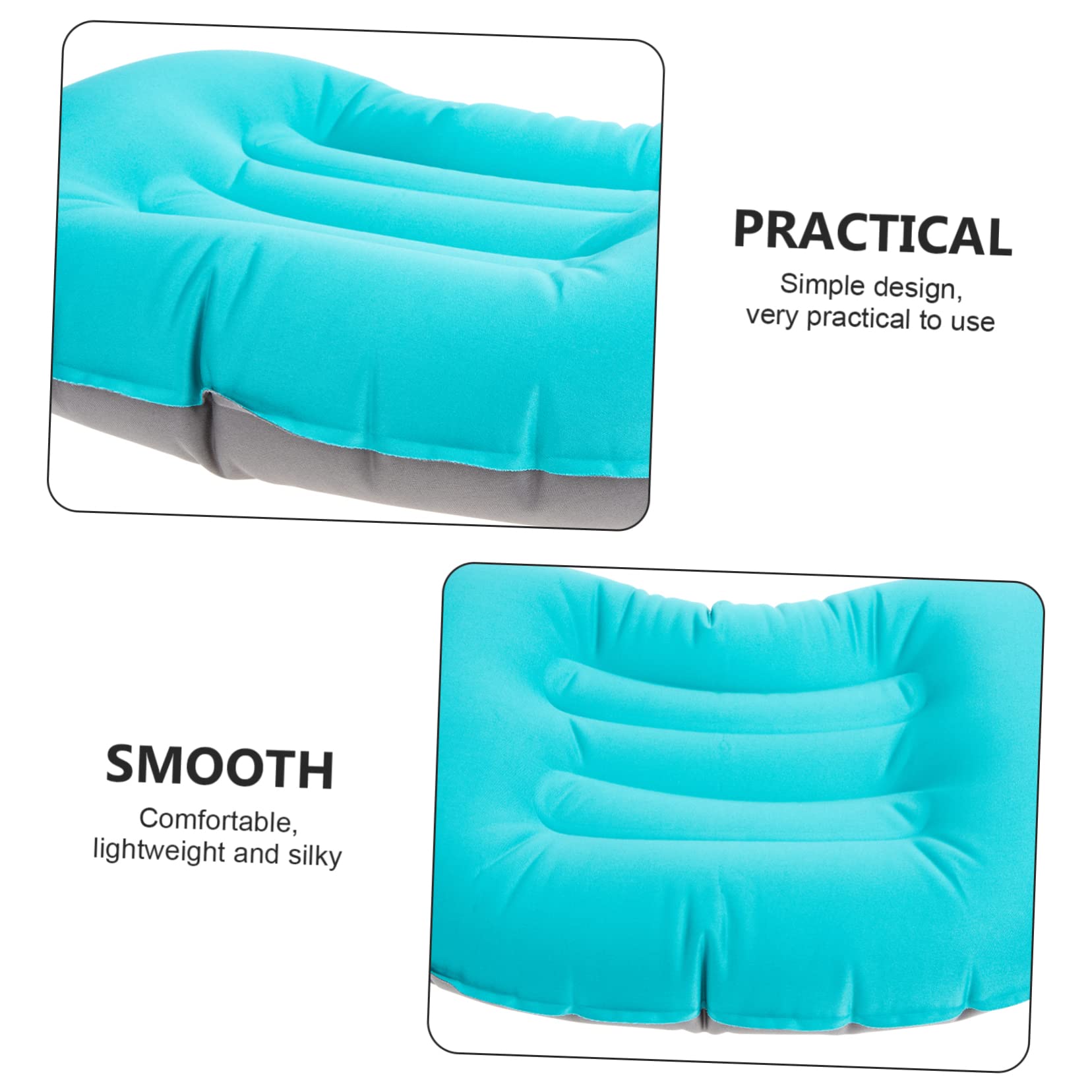 TOGEVAL Inflatable Outdoor Pillow Lightweight TPU Camping Neck Support for Office Travel Portable Rest Cushion for Comfort Anywhere