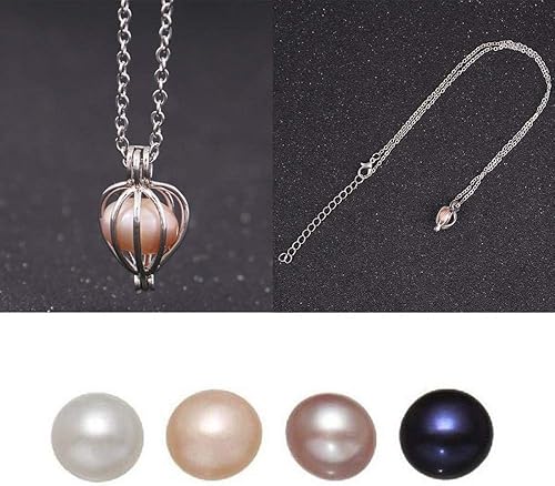 Miniatura 3 de Milky Way - Perla de ostra natural, perlas ovaladas de agua dulce, ostras cultivadas, perlas de deseo, kit de fabricación de collares, decoración de