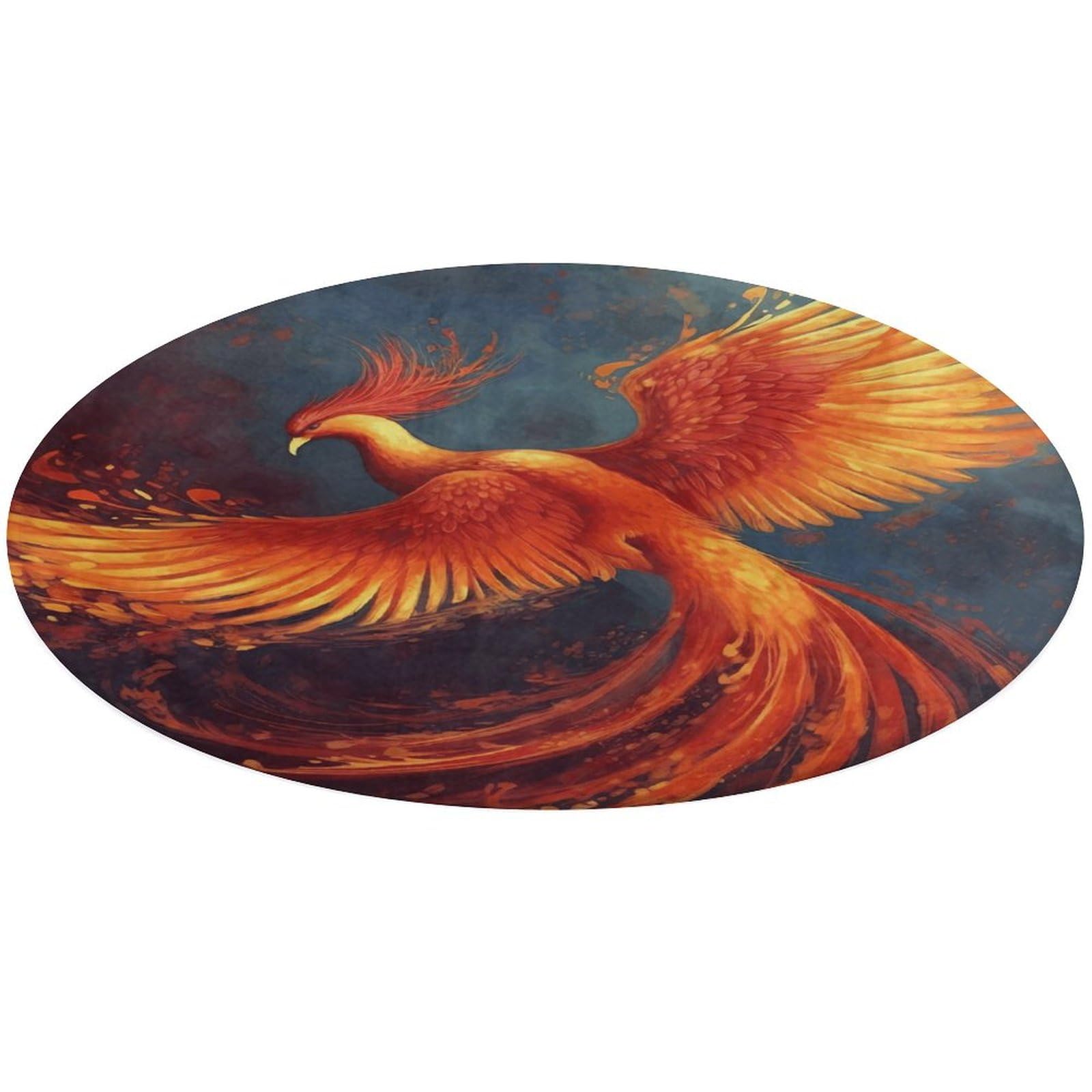 Tapis de sol rond antidérapant velours de corail pour éviter les glissades