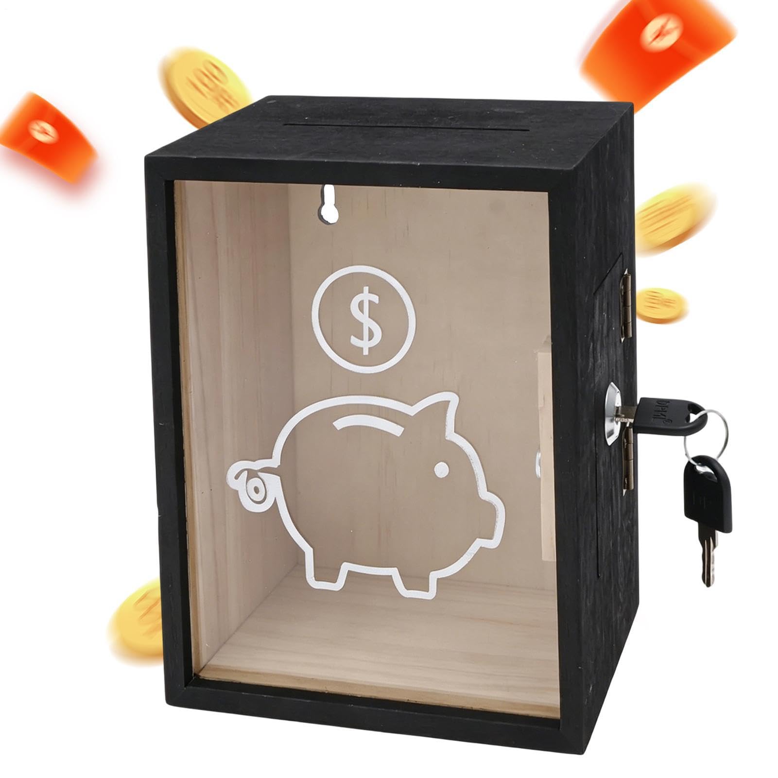 Hucha transparente decorativa para el escritorio de la oficina o el dormitorio familiar