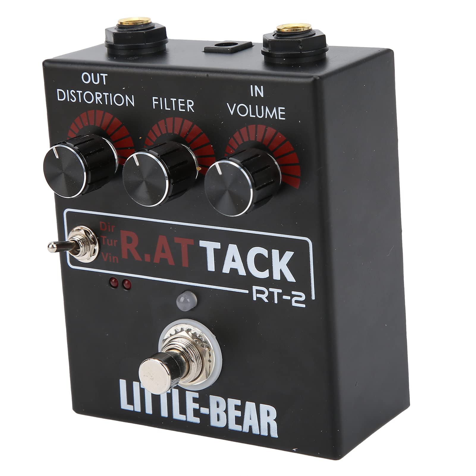 Pedal de Efecto de Distorsión RAT para Guitarra Eléctrica - 3 Modos de Tono - Chip LM308N - Módulo de Efectos de Guitarra Portátil