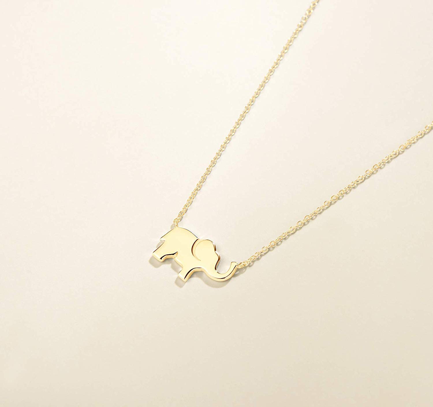 FANCIME Elefante Ciondolo Collana/Orecchini/Bracciale in Argento Sterling 925 Placcato Oro Bianco/Giallo/Rosa Gioielli per Donna Ragazze Bambini