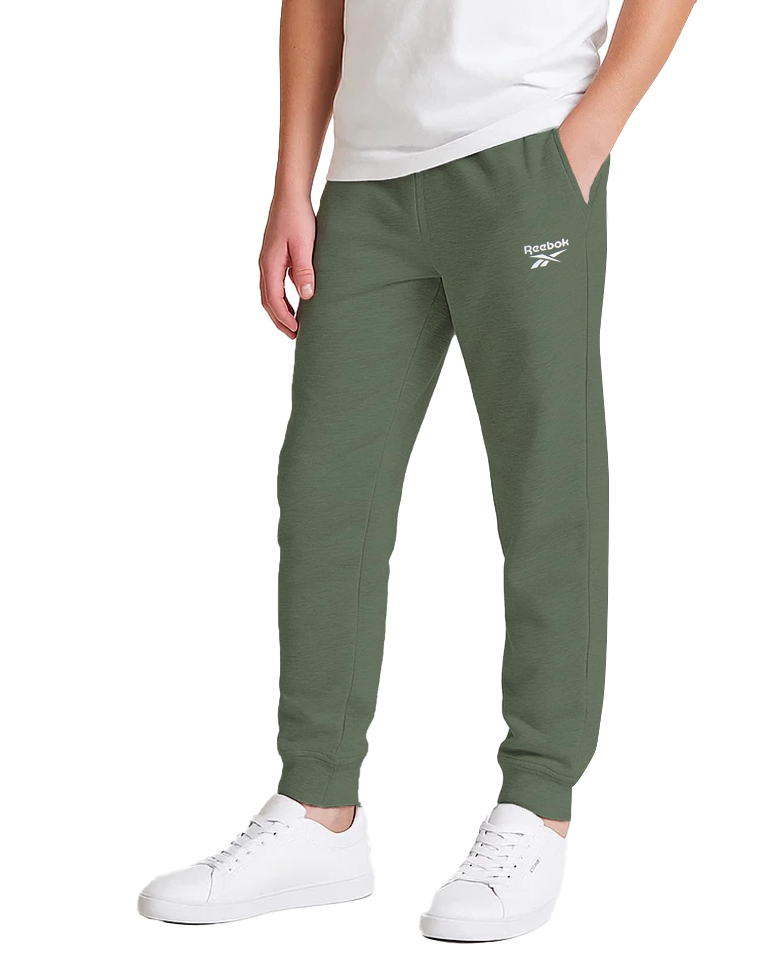 Reebok Boys Sweatpants - Soft Performance Fleece Boys Joggers Athletic Pants with Elastic Waist & Pockets (Sizes Run Small)