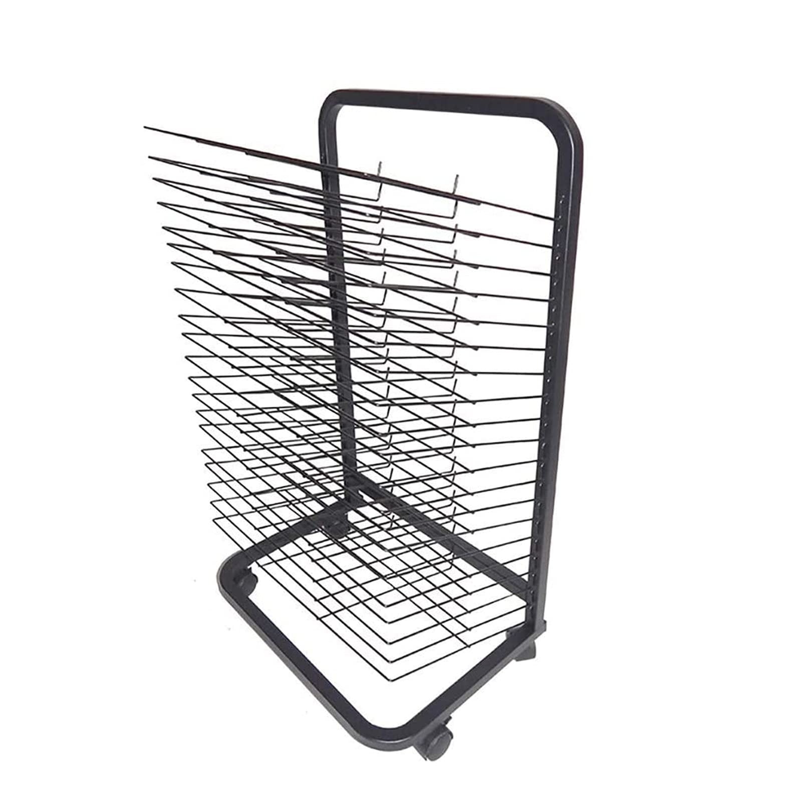 Aioneer Drying Rack, Mobile Drying Rack, Art Use, Drying Easel Art Studio, with Wire Rack, Space-saving Shelf,25 Layers