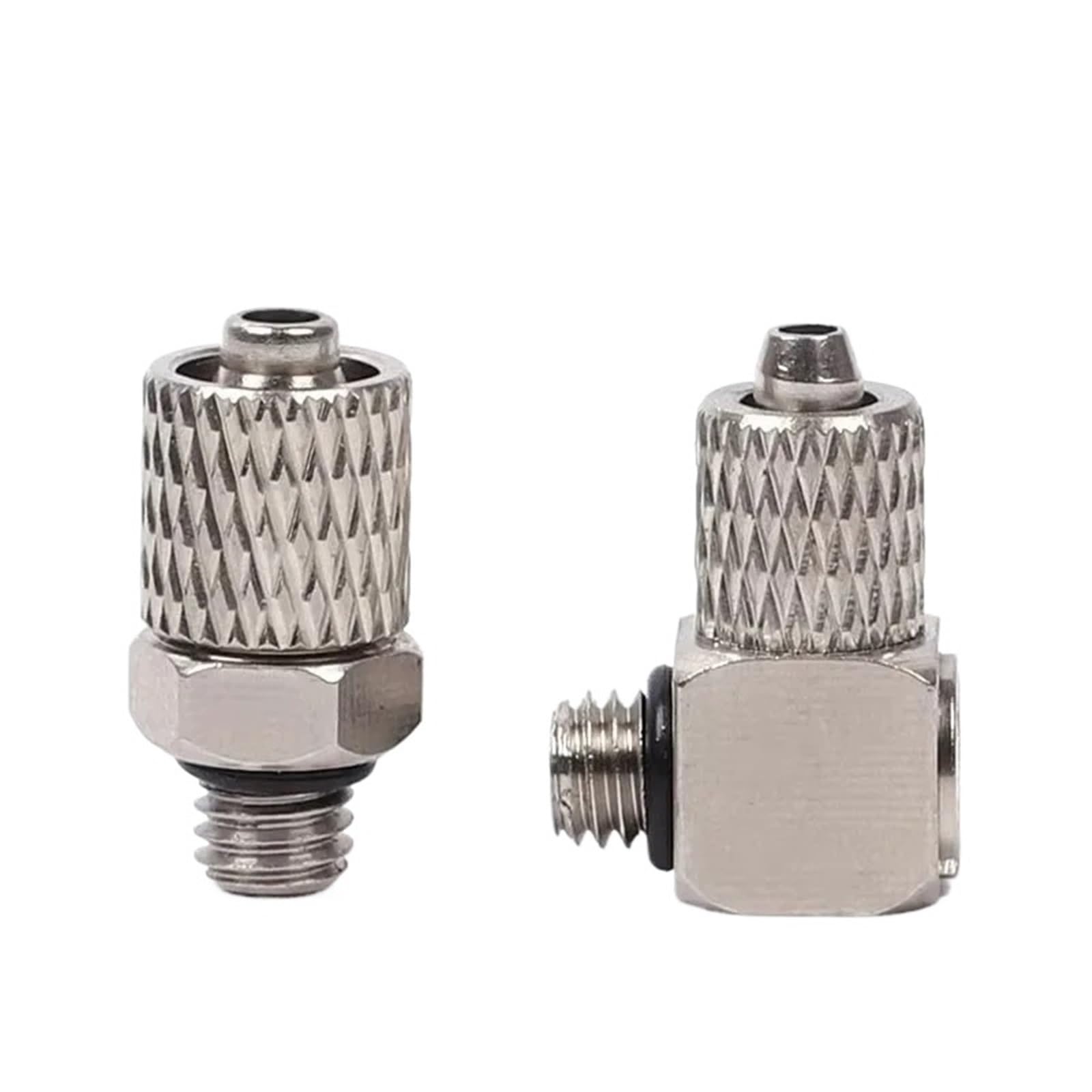 Mini connecteur de tuyau pneumatique, filetage mâle M3 M4 M5 M6, vis à travers un raccord rapide, Tube d'air de 3mm 4mm 6mm de diamètre extérieur, Joint à torsion rapide, 10 pièces (Color : PC6-M5,
