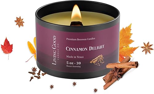 Toasty Pumpkin Brulee & Cinnamon Delight - Paquete de velas de otoño de cera de abeja pura  30 horas de larga duración velas perfumadas para
