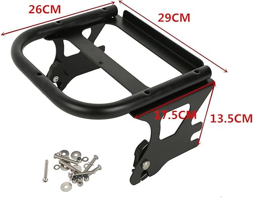 Miniatura 9 de TCMT Paquete Razor Tour Pack de 5.5 pulgadas para respaldo de maletero Harley Touring Road Glide Street Glide Electra Glide Road King 1997-2008