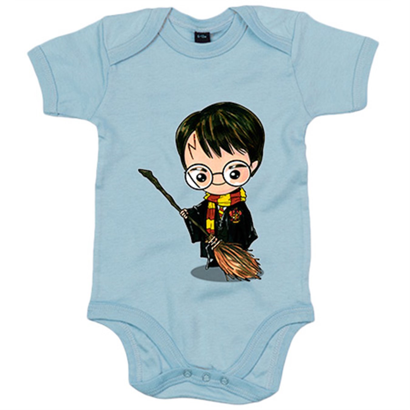 Body Neonato Chibi Kawaii Harry Potter con scopa volante Kitchener 6-12  mesi azzurro : Amazon.it: Abbigliamento